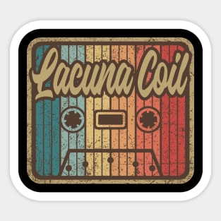 Lacuna Coil Vintage Cassette Sticker